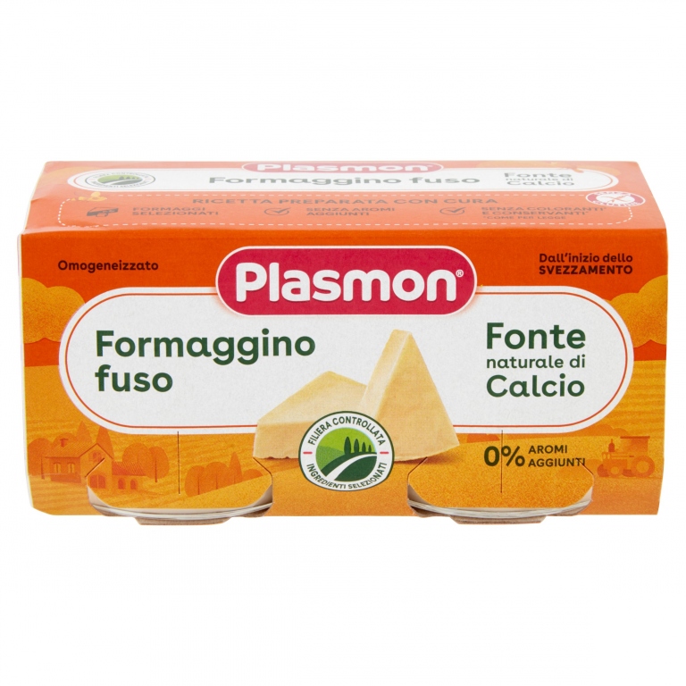 PLASMON FORMAGGINO FUSO OMOGENEIZZATO 2 X 80 G
