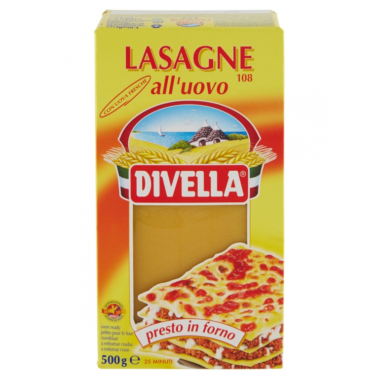 DIVELLA LASAGNE ALL'UOVO 108 500 G