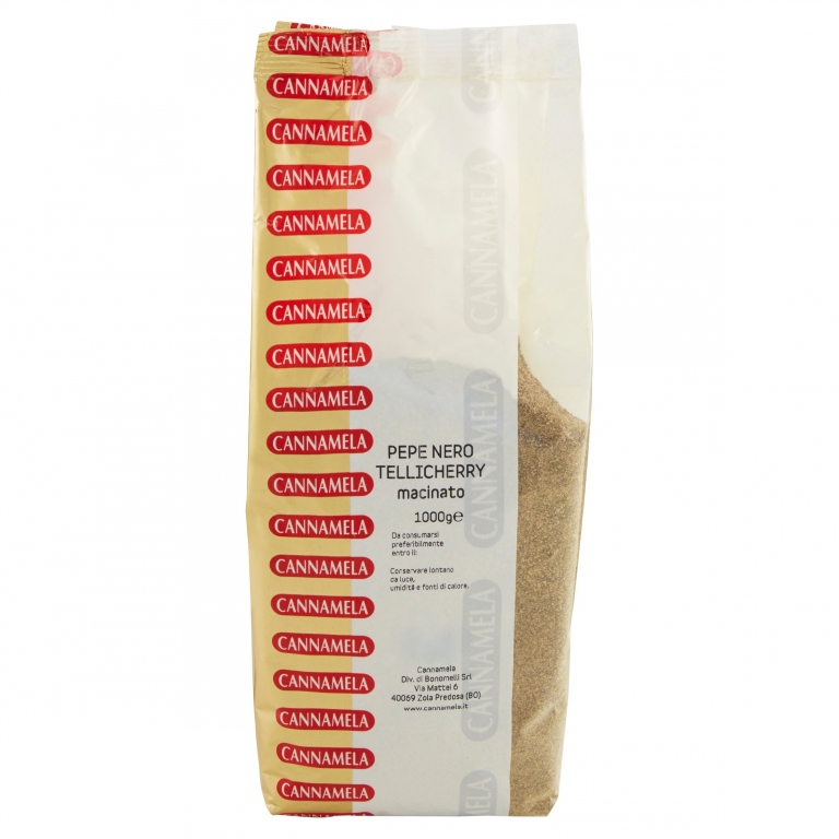 CANNAMELA PEPE NERO TELLICHERRY MACINATO 1000 G