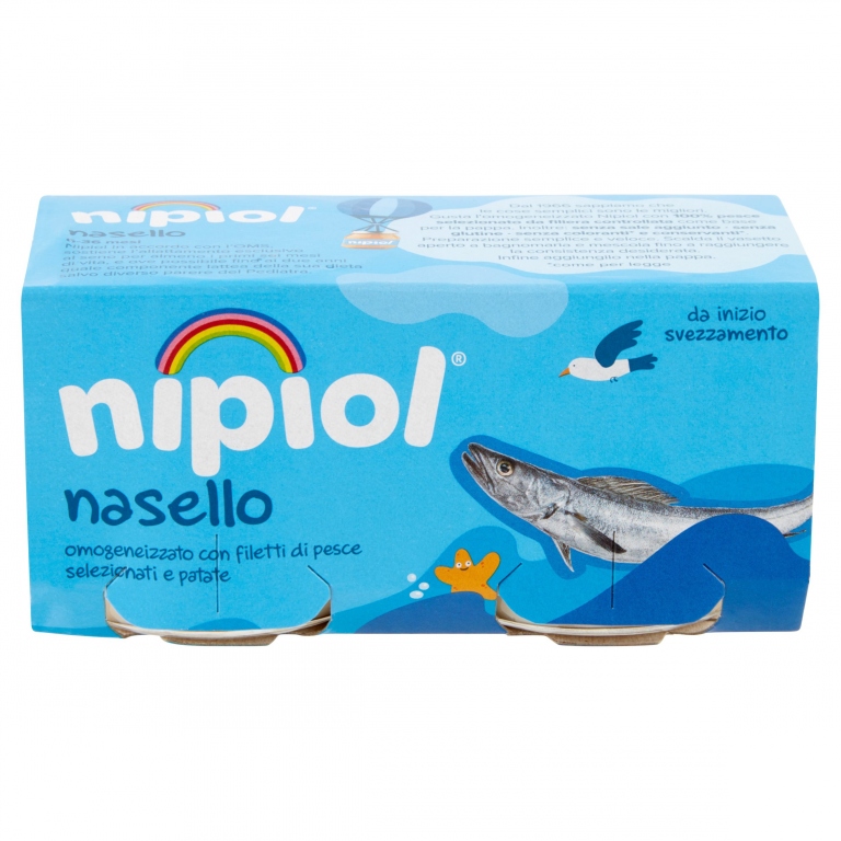 NIPIOL NASELLO CON PATATE OMOGENEIZZATO 2 X 80 G