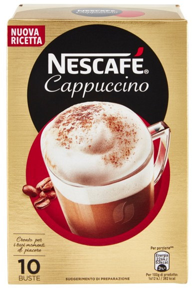 NESCAFE GOLD CAPPUCCINO PREPARATO SOLUBILE PER CAPPUCCINO ASTUCCIO 10 BUSTINE 140G