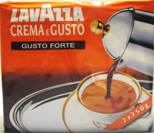 LAVAZZA, CREMA E GUSTO FORTE CAFFE MACINATO - 2 X 250 G