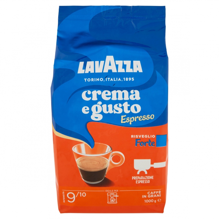 LAVAZZA, CREMA E GUSTO FORTE ESPRESSO CAFFE GRANI - 1000 G