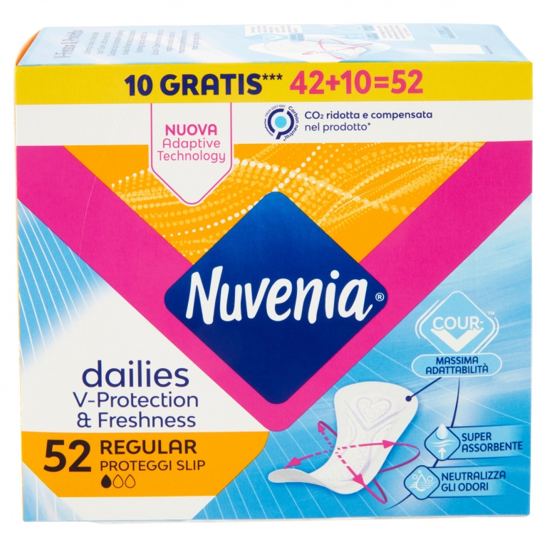 SALVASLIP NUVENIA REGULAR STESO PZ,42+10     2 PZ