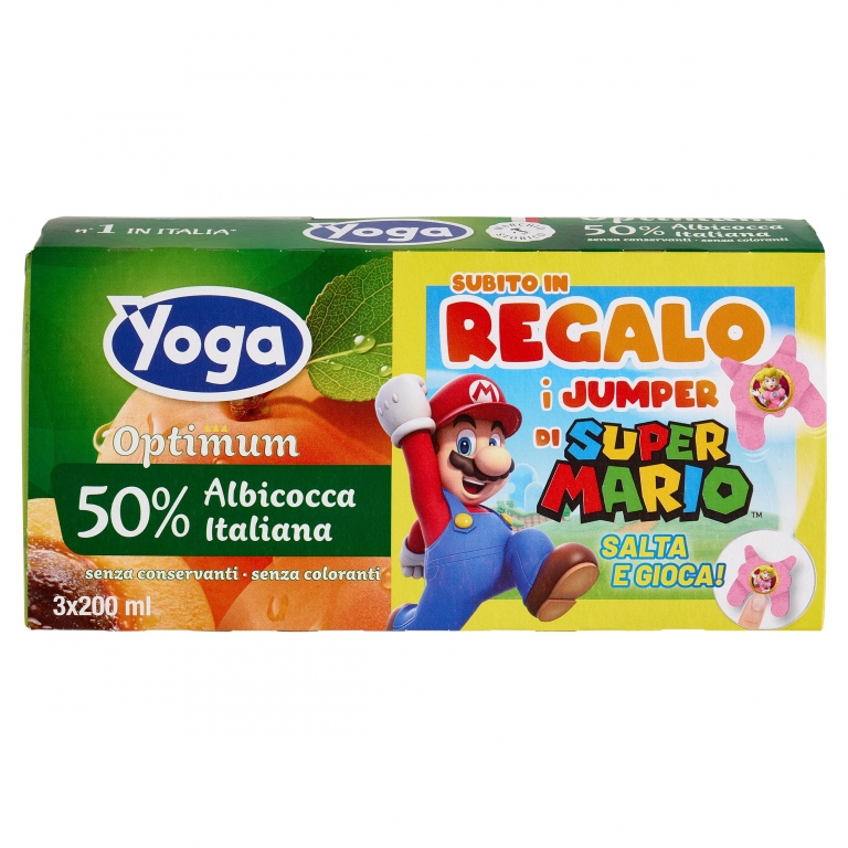 YOGA OPTIMUM 50% ALBICOCCA ITALIANA 3 X 200 ML