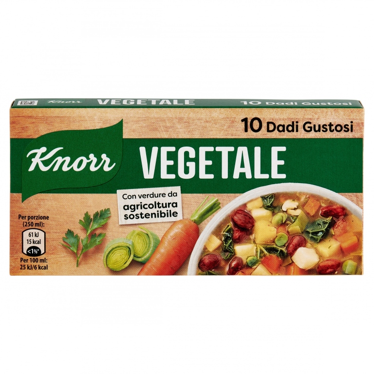 KNORR IL DADO VEGETALE 10 DADI 100 G